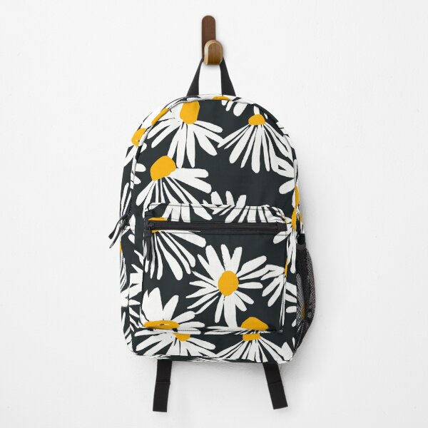 Item preview, Bold Bloom — White Daisy Seamless Pattern on Black designed and sold by NicolaZhukov.