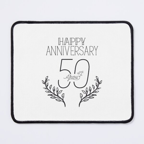 Item preview, Happy 50th Anniversary Elegant Design designed and sold by PALAVO.