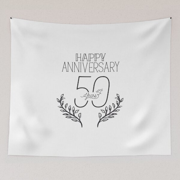 Item preview, Happy 50th Anniversary Elegant Design designed and sold by PALAVO.