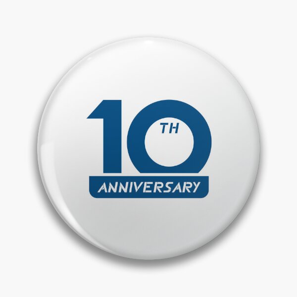 Item preview, Modern Blue 10th Anniversary Graphic designed and sold by PALAVO.