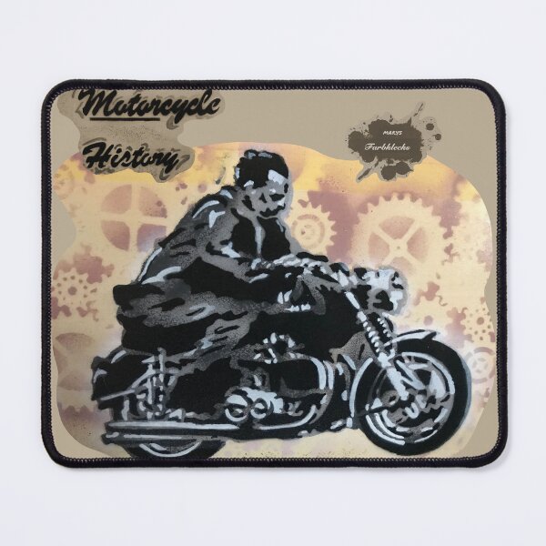 Item preview, Portrait of a motorcyclist designed and sold by marysfarbklecks.