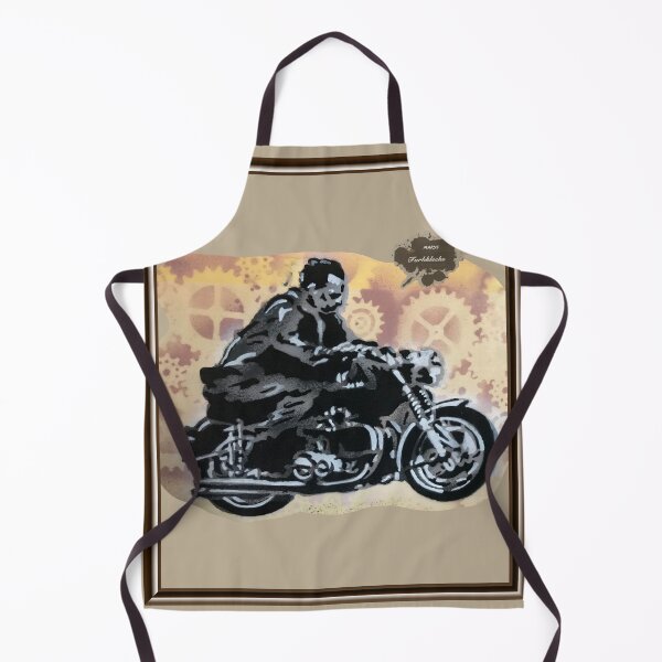 Item preview, Portrait of a motorcyclist designed and sold by marysfarbklecks.