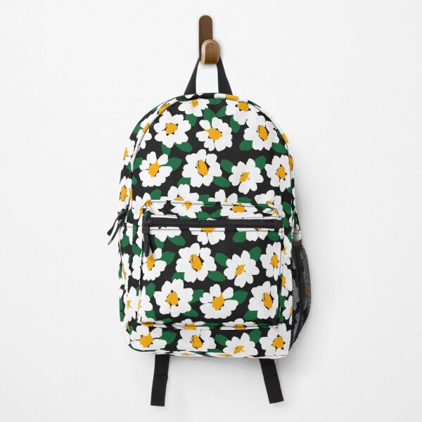 Item preview, Night Bloom — White & Yellow Floral Seamless Pattern on Black designed and sold by NicolaZhukov.