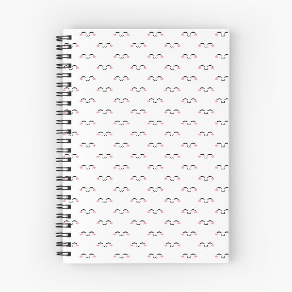 Item preview, Cute kawaii blushing uwu face pattern designed and sold by BlushyPrint.