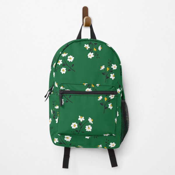 Item preview, Forest Charm — White & Yellow Floral Seamless Pattern on Green designed and sold by NicolaZhukov.