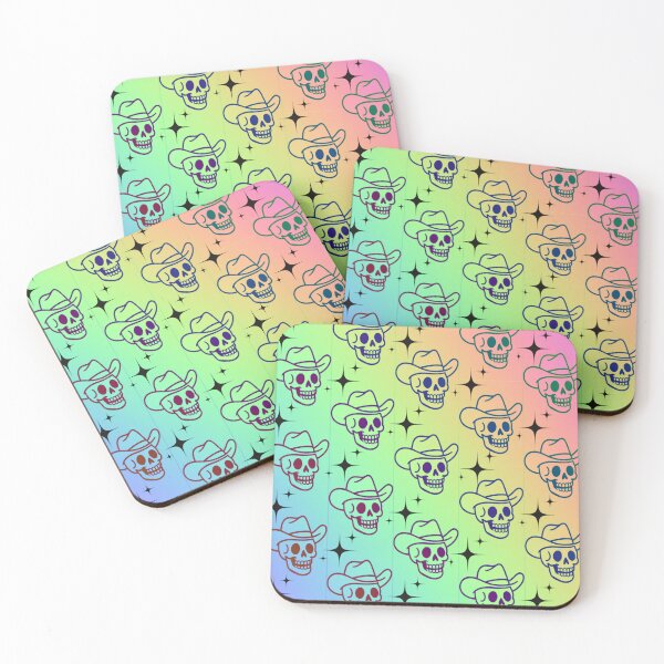 Item preview, Cowboy Skull Pattern Gradient Western Goth Art #1 designed and sold by creativerooney.