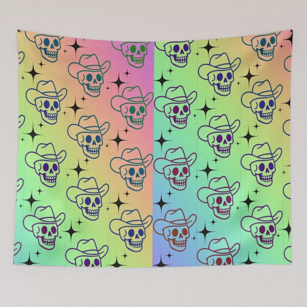 Item preview, Cowboy Skull Pattern Gradient Western Goth Art #1 designed and sold by creativerooney.