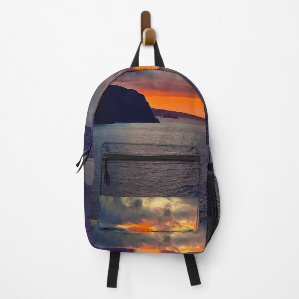 Item preview, Fiery Sunset Over Ocean Cliffs” designed and sold by TrisaThyme.