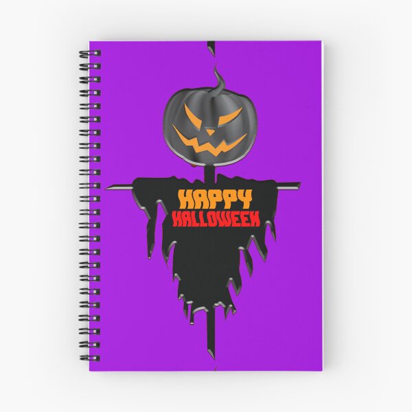 Item preview, Happy Halloween, creepy scare crow pumpkin head designed and sold by StudioKokor.