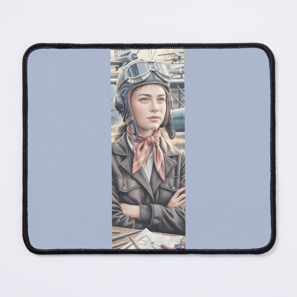 Item preview, Vintage Aviator Woman Portrait By Merch, Limited Edition designed and sold by MADISYNDONALD.