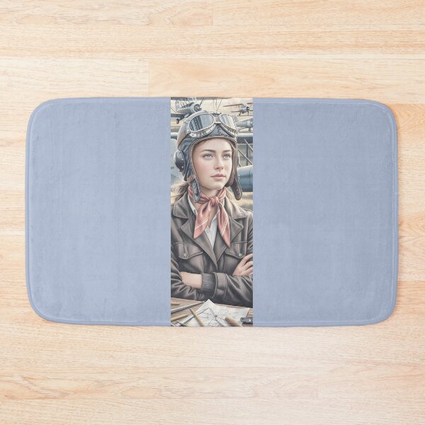 Item preview, Vintage Aviator Woman Portrait By Merch, Limited Edition designed and sold by MADISYNDONALD.