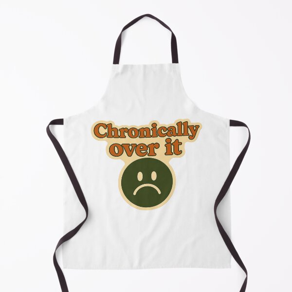 Item preview, Chronically Over It Retro Sad Face Design designed and sold by myselftherapy.