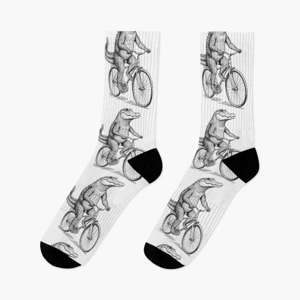 Item preview, Cycling Bicycle Alligator Crocodile Vintage Cyclist Funny designed and sold by GrandeDuc.