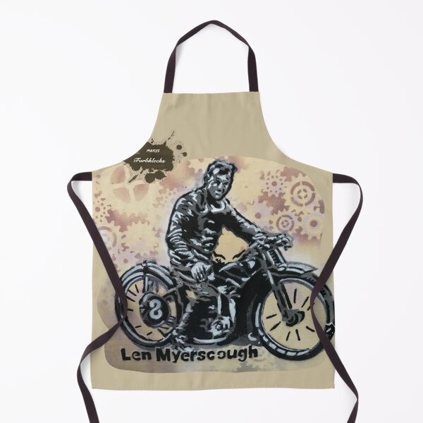 Item preview, Retrato de Len Myerscough, uno de los pioneros de la motocicleta designed and sold by marysfarbklecks.