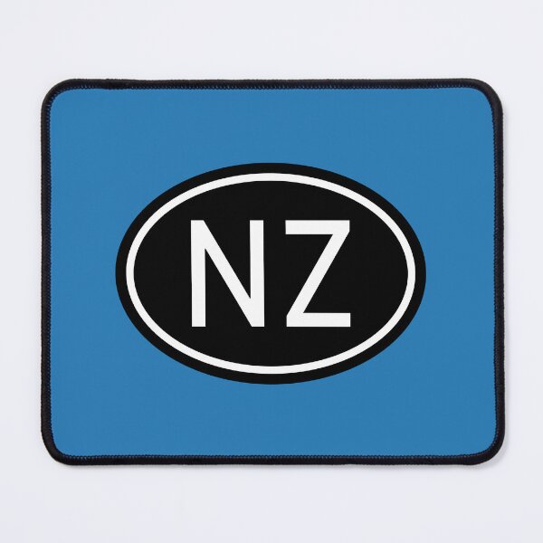 Item preview, NZ Initials Monogram Oval White Letters designed and sold by Jeallan Designs.