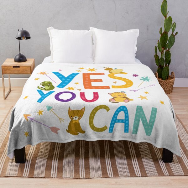 Item preview, Yes You Can – Cute Animal Motivational Art designed and sold by edimoraes.