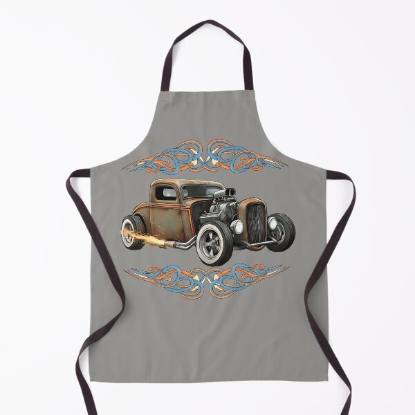 Item preview, Rat Rod Flames and Pinstripes Classic Car Rockabilly designed and sold by Friends Custom Creations.