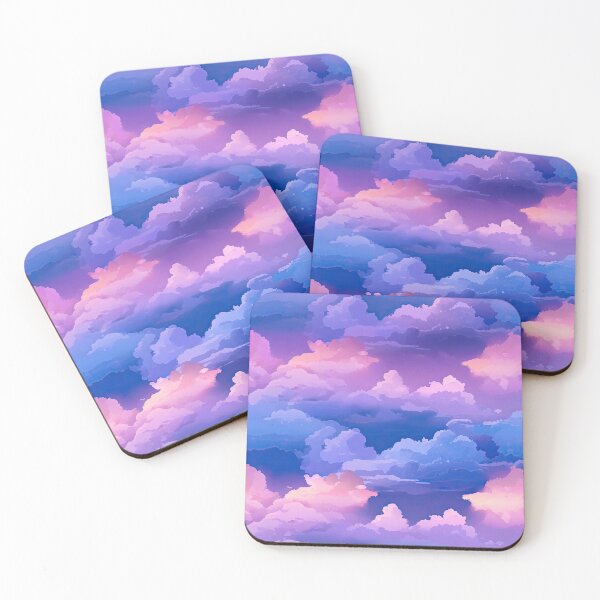 Item preview, Stylized Clouds Pink Blue Purple designed and sold by CraftedHome.