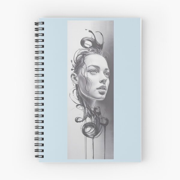 Item preview, Dramatic Ink Portrait Of A Woman By Merch, Limited Edition designed and sold by MADISYNDONALD.