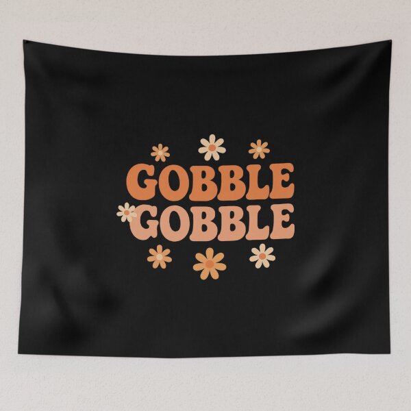 Item preview, Gobble Gobble Retro Groovy Thanksgiving Typography designed and sold by Tim Mendy.