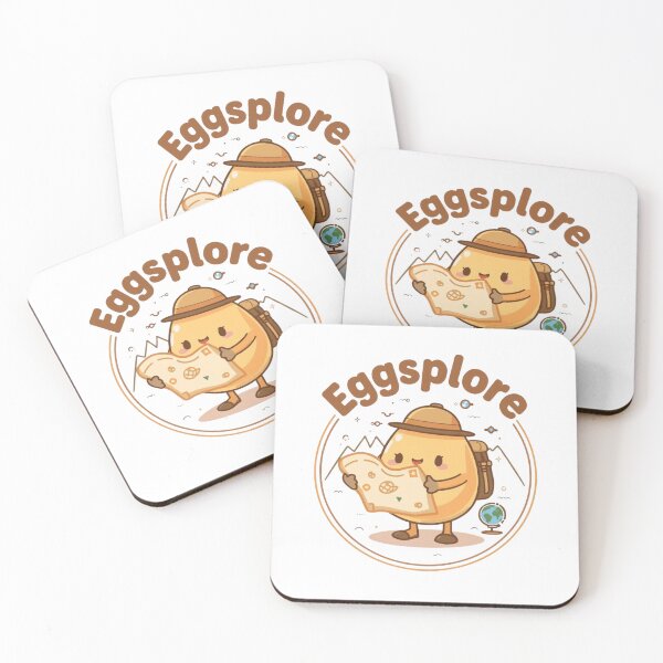 Item preview, Eggsplore Cartoon | Kawaii Explorer Egg designed and sold by Mr.Egg Shop.