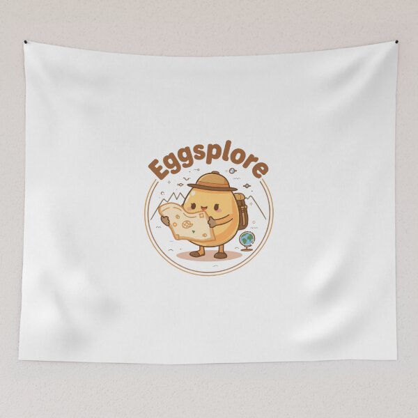 Item preview, Eggsplore Cartoon | Kawaii Explorer Egg designed and sold by Mr.Egg Shop.
