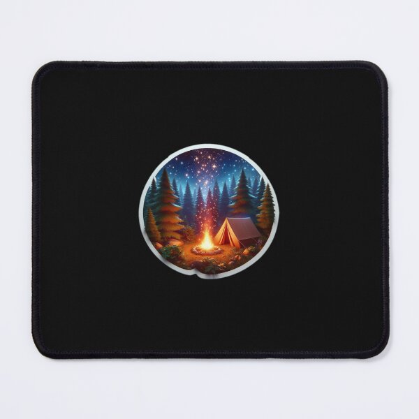 Item preview, Camping Life – 3D Tent & Campfire Sticker Design 1 designed and sold by Sticker Art Shop.