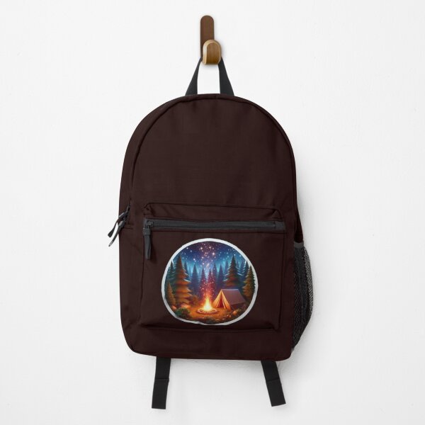 Item preview, Camping Life – 3D Tent & Campfire Sticker Design 1 designed and sold by Sticker Art Shop.