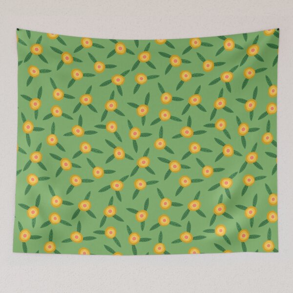 Item preview, Retro Bloom — Pink & Yellow Floral Geometric Seamless Pattern designed and sold by NicolaZhukov.