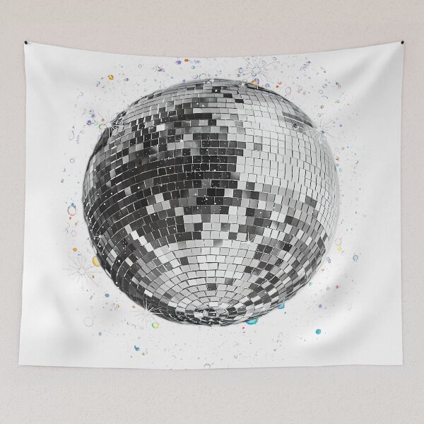 Item preview, Black and White Disco Ball Club Retro designed and sold by jspqf2952.