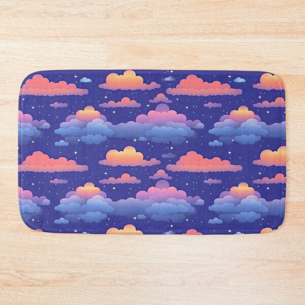 Item preview, Night Sky Stylized Stars & Clouds designed and sold by CraftedHome.