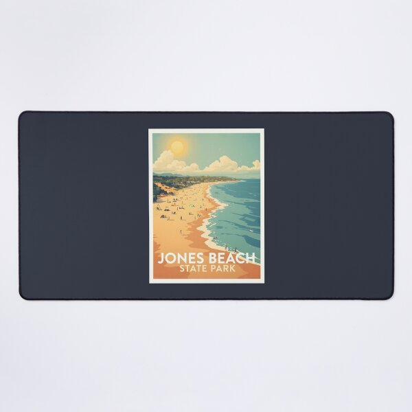 Item preview, A Vintage Illustration of Jones Beach State Park - New York designed and sold by GoodOldVintage.