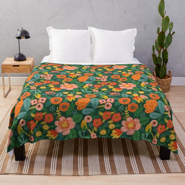 Item preview, Verdant Bloom — Multicolor Floral Seamless Pattern on Green designed and sold by NicolaZhukov.