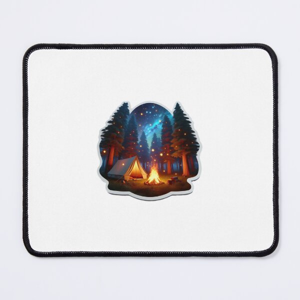 Item preview, Camping Life – 3D Tent & Campfire Sticker Design 2 designed and sold by Sticker Art Shop.