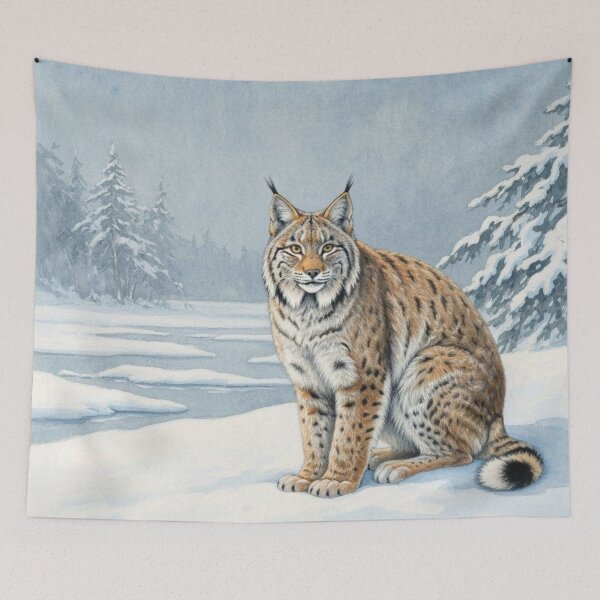 Item preview, Lynx Cat In Forest designed and sold by Gabriela McDaniel.