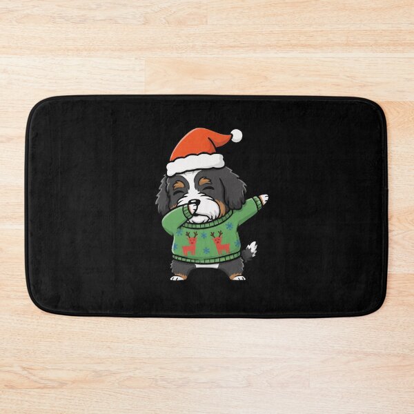 Item preview, Funny Bernedoodle Dabbing Merry Christmas Animal Lover Xmas Mom Dad Kids designed and sold by FurryHavenPH.