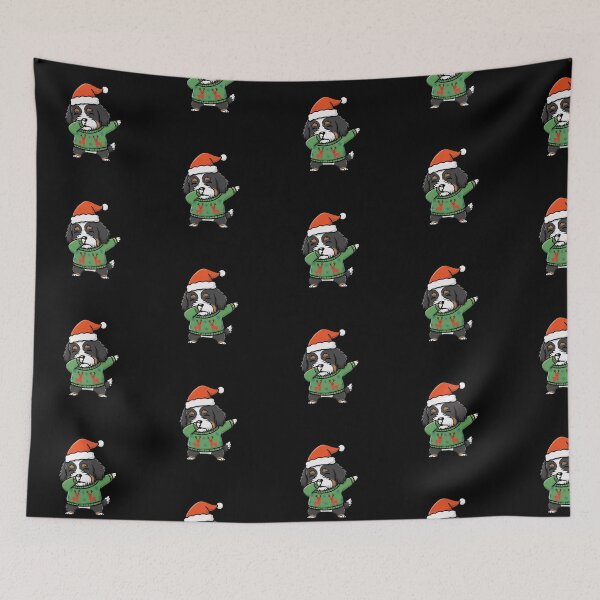 Item preview, Funny Bernedoodle Dabbing Merry Christmas Animal Lover Xmas Mom Dad Kids designed and sold by FurryHavenPH.