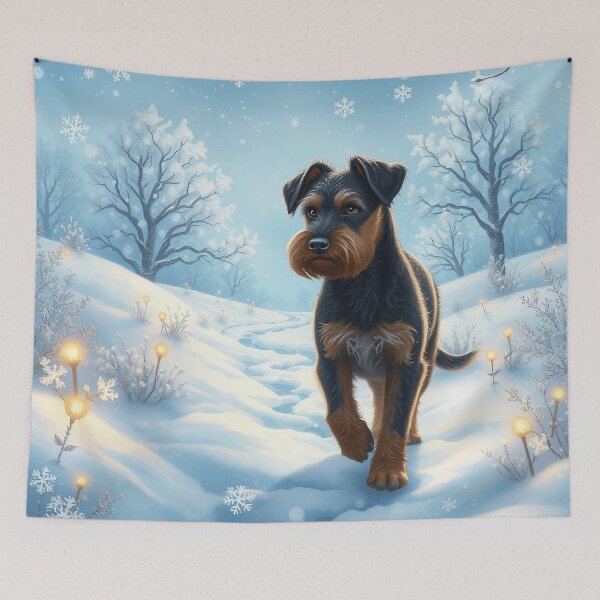 Item preview, Winter Wonderland Terrier designed and sold by Dog Art Studio.
