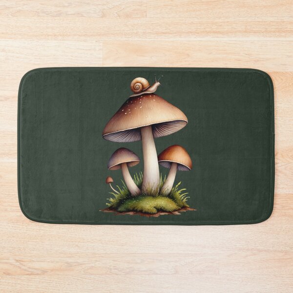 Item preview, Goblincore Mushrooms with Snail | Whimsical Forest Art designed and sold by Ombrya.