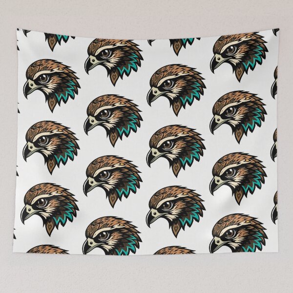 Item preview, Tribal Hawk Head Illustration – Colorful Vector Bird Design designed and sold by Royalsticker.