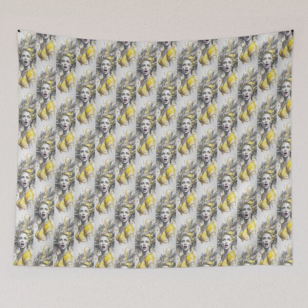 Item preview, Bold Woman With Yellow Eyes Dynamic Art Png By Merch, Limited Edition designed and sold by MADISYNDONALD.