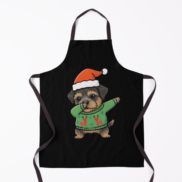 Item preview, Funny Border Terrier Dabbing Merry Christmas Animal Lover Xmas Mom Dad Kids designed and sold by FurryHavenPH.