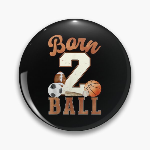 Item preview, Born 2 Ball 2nd Birthday Sports 2 Year Old Boy Second Bday designed and sold by jspqf2952.
