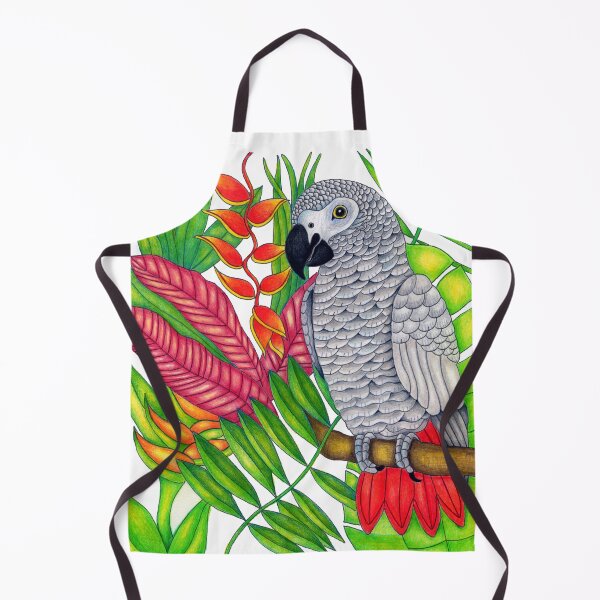 Item preview, African Grey Tropical Parrot designed and sold by Christina Plumb.