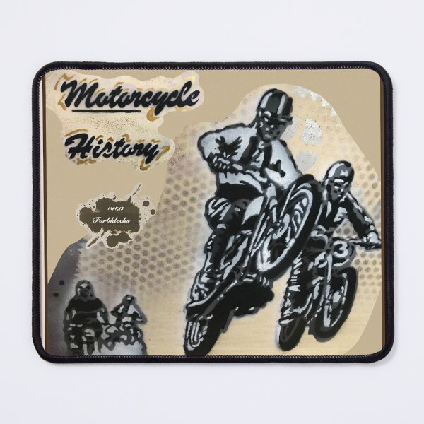 Item preview, Portrait of a motocross rally designed and sold by marysfarbklecks.