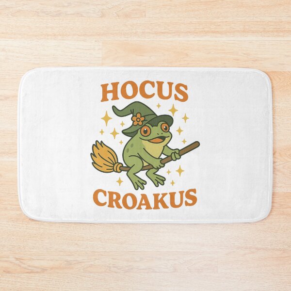Item preview, Hocus Croakus Funny Frog Witch Halloween Pun designed and sold by Ruby River.