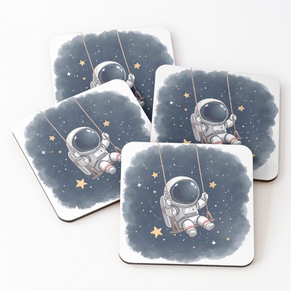 Item preview, Cute Astronaut on a Space Swing designed and sold by Moodune.