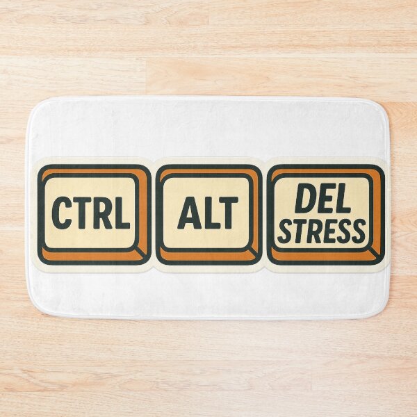 Item preview, CTRL ALT DEL Stress – Delete Your Stress designed and sold by Boldolka.