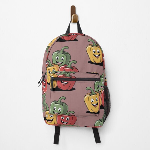 Item preview, Cute Cartoon Bell Peppers – Happy Red, Yellow, and Green Vegetable Characters designed and sold by Royalsticker.