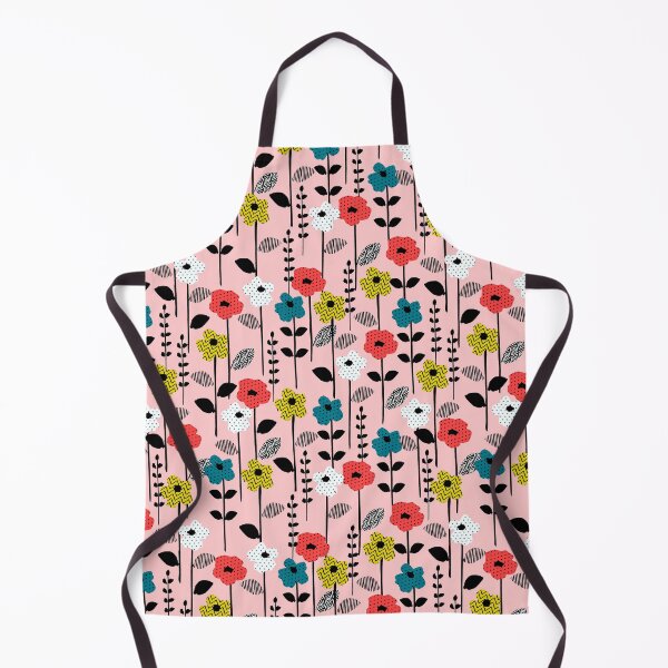 Item preview, Playful Garden — Multicolor Floral Seamless Pattern on Pink designed and sold by NicolaZhukov.